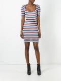 striped fitted dress