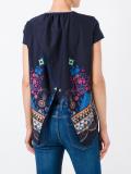 Tribal Lace open back T-shirt