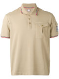 contrast polo shirt