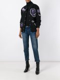 varsity style bomber jacket