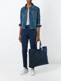 logo print shoulder bag
