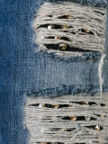 light-wash distressed jeans