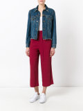 straight cropped trousers