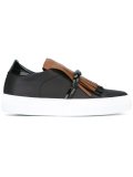 fringed slip-on sneakers