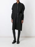 zip up asymmetric coat