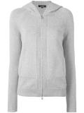 hooded zip cardigan