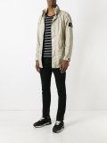 logo sleeve patch jacket 