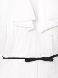 bow detail pleated dress