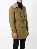 padded trench coat
