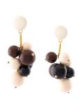 sphere cluster clip on earrings
