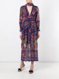 printed v-neck dress