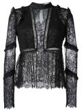 lace panel blouse 