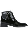 varnished ankle boots