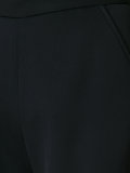 piped flared trousers