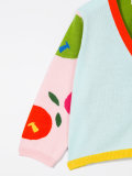 fruit intarsia cardigan