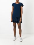 asymmetric hem mini skirt