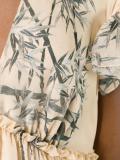 flared V-neck dress
