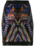 stone beaded pattern skirt