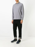 longsleeved polo shirt  