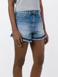 frayed denim shorts 