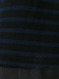 striped A-line dress