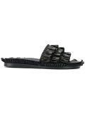 Frilly flat sandals