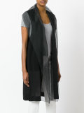 sheer sleeveless waistcoat