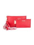 scarf detail clutch