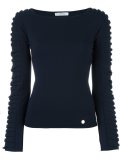 ribbed sleeve jumper