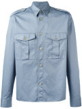 military style double fastening shirt