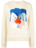 sequin floral sweater