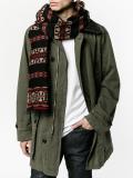 geometric knit scarf