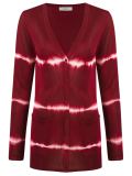 tie-dye print cardigan