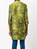 three-quarters sleeve jacquard coat