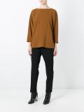 flared longsleeved blouse