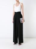 belted waist palazzo pants