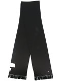 fringed trim scarf