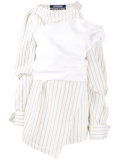 stripe asymmetric dress 