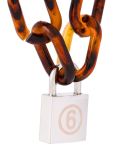lock and key chain necklace