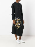 Anubis print shirt dress