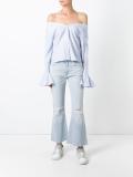 distressed flared jeans