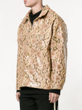 python skin print oversized jacket