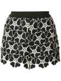 floral macrame shorts