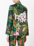 tropical floral print pyjama top