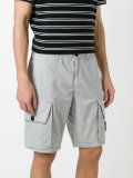 logo print shorts