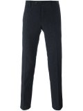 checked skinny fit trousers