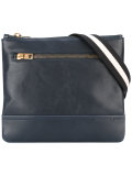 striped strap messenger bag 