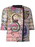 three-quarters sleeve padded jacket