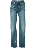 high-rise cropped jeans