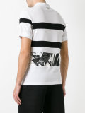 printed trim polo shirt 